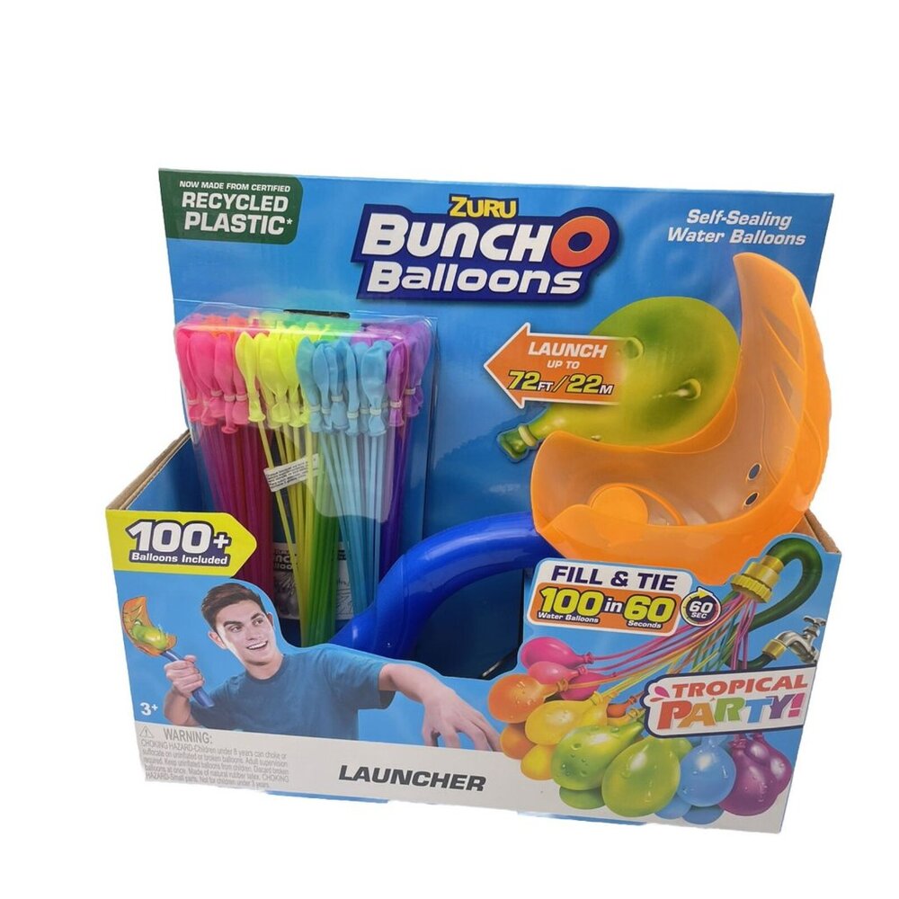 ZURU Bunch O Balloons 100 Water Balloons With Launcher New